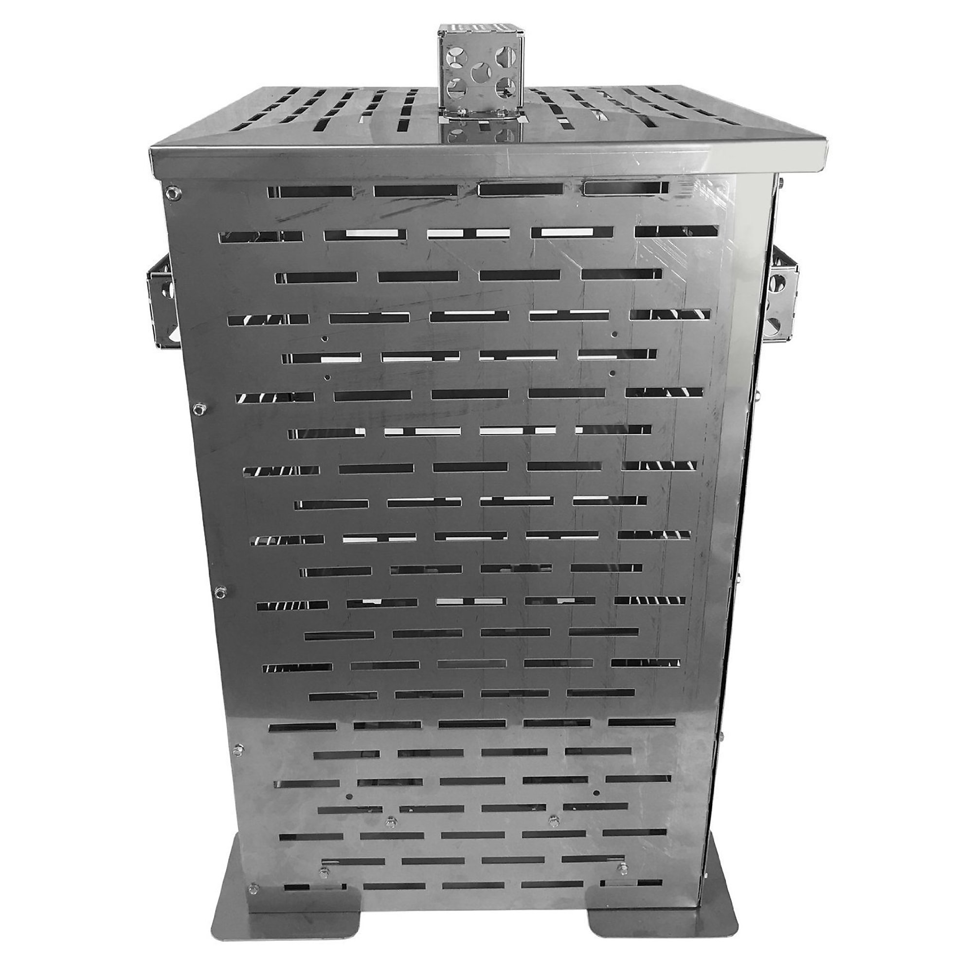 Tjernlund, Extra Large Stainless Steel Burn Box Barrel, Capacity 107 Gal, Color Family Stainless Steel, Material Stainless Steel, Model# Burn Box XL